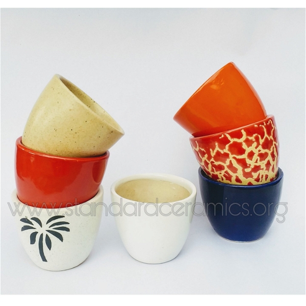 Ceramic Indoor Pots SCI - 417 - H-3, W-3 Inches, SCI - 417
