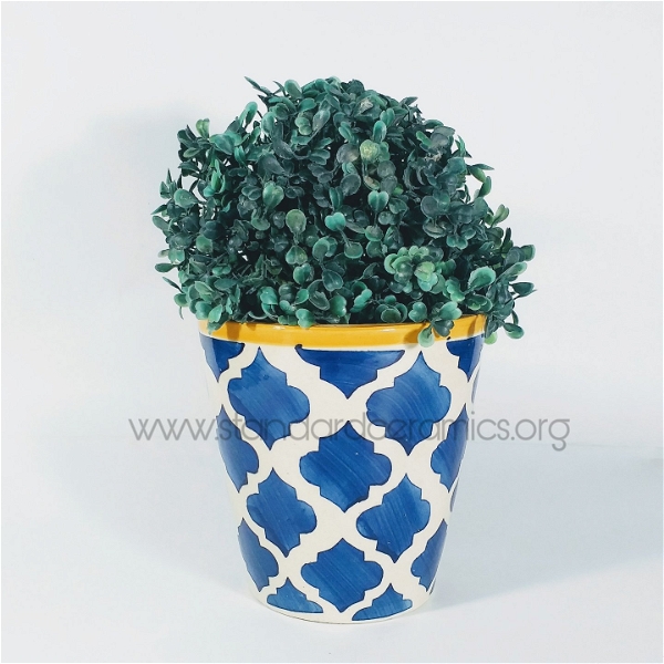 Ceramic Planters for Indoor Plants | Bucket Planter Pot SCI - 422 - H - 6 Inch,  W - 6 Inch, SCI - 422