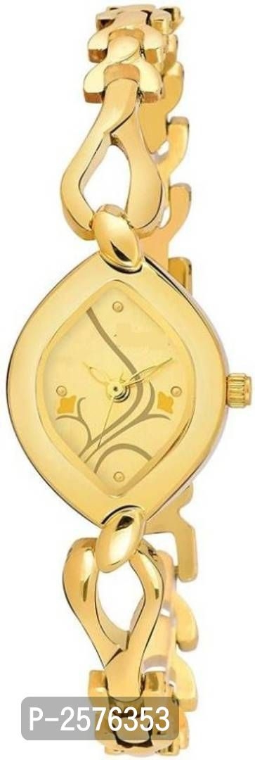 fcityin  Bracelet Watch Fashion Gold Dial And Strap Highly Polished Watch