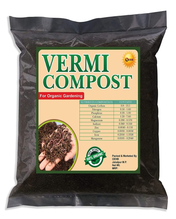 OEHB Vermicompost Fertilizer 5 Kg - Black
