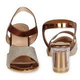 Glass heel- 6 Pair Set - Copper