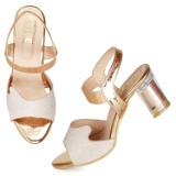 Glass heel- 6 Pair Set - Rose Gold