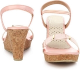 Pink Casual Platform wedges gola sandal - 6 Pair set - Pink