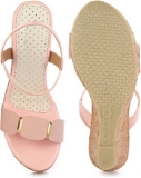 Pink Casual Platform wedges gola sandal - 6 Pair set - Pink
