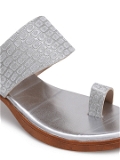 SilverFancy Angutha slipper - 6 Pair set - Silver