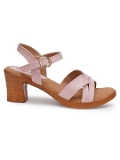 Peach 2 inch heel Sandals for women - 6 pair set - Peach