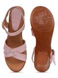 Peach 2 inch heel Sandals for women - 6 pair set - Peach