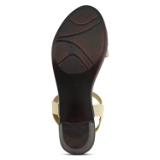Cream casual 1.5 inch heel sandal 6Pair set  - Cream