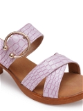 Purple 2 inch heel Slippers for women - 6 pair set - Purple