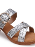 Grey 2 inch heel Slippers for women - 6 pair set - Grey