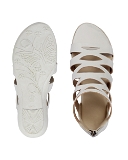 White Kids Gladiator sandal for girls 8 Pair set - White