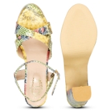 Lemon snake High Heel sandals for women - 6 Pair set - Lemon