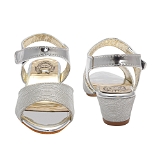 Silver Heel Kids sandals- 8 Pair set - Silver