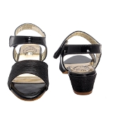 Black Heel Kids sandals- 8 Pair set - Black