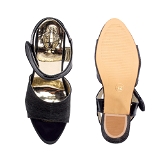 Black Heel Kids sandals- 8 Pair set - Black