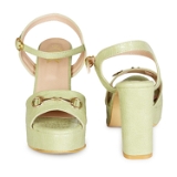 Light Green High Heel sandals for women - 6 Pair set - Sea green