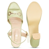 Light Green High Heel sandals for women - 6 Pair set - Sea green