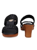 Black Casual heel slipper 6 pair set - Black