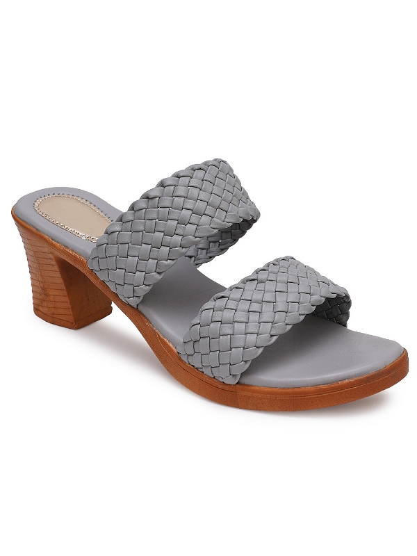Grey Casual heel slipper 6 pair set - Grey