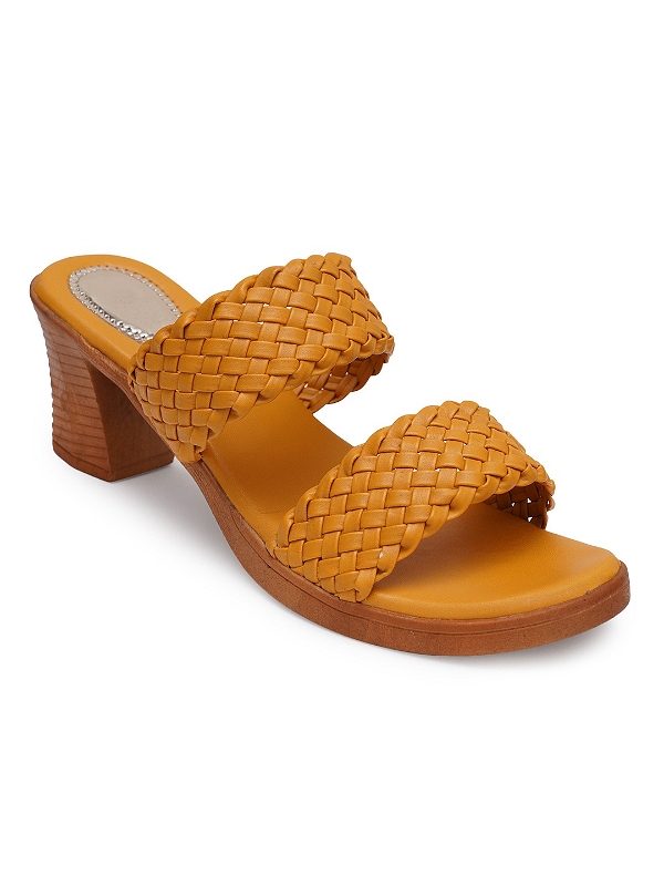 Grey Casual heel slipper 6 pair set - Yellow