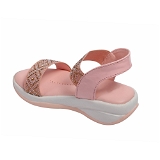 Pink Kids sandal with siroski  8 Pair set - Sea Pink