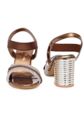 Copper partywear Bridal heels 6 pair set - Copper