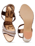 Copper partywear Bridal heels 6 pair set - Copper