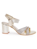 Golden partywear Bridal heels 6 pair set - GOlden