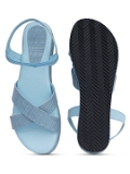 Skyblue Short Platform gola Sandal 6 pair set - Sky blue