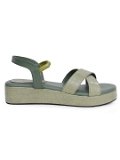 Olive Short Platform gola Sandal 6 pair set - Green