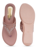 Pink Imported upper slipper 6 Pair set - Pink