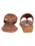 Tan Imported upper slipper 6 Pair set - Tan