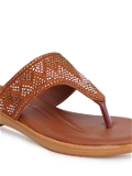 Tan Imported upper slipper 6 Pair set - Tan