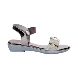 Flat women Sandals semi casual Grey- 6 Pai set - Grey