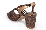 Coppe r 2 inch heel  fancy party wear sandal 6 Pair set - Antique