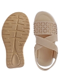 Cream Kids sandal with siroski  8 Pair set - Cream
