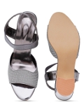 Grey partywear Bridal heels 6 pair set - Gray