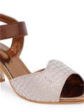 Copper partywear Bridal heels 6 pair set - Antique
