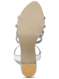 Heel Sandal -6 Pair Set - Silver