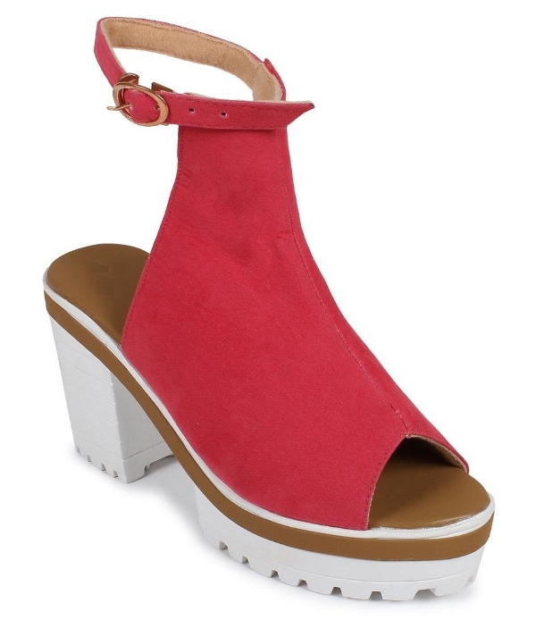 Heel Sandal- 6 Pair Set (₹234/Pair) - Red