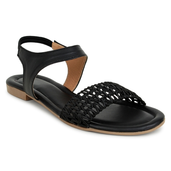 Sandals- 6 Pair Set - Black