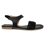 Sandals- 6 Pair Set - Black