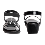 Flat sandal 6 pair set - Black