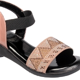 Flat sandal 6 pair set  - Peach