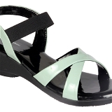 Flat sandal 6 pair set - Sea green