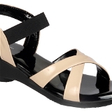Flat sandal 6 pair set(₹ 218/ Pair) - Cream