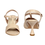 Women Classy Beige Heel sandals- 6 Pair set. - Cream
