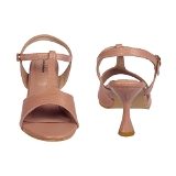 Women Classy Peach Heel sandals- 6 Pair set. - Peach