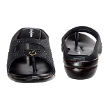 women Comfort Slipper -6 Pair Set - Black