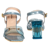 Heel Sandal 6 Pair Set - Grey blue
